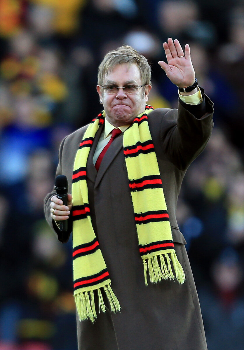 Сэр Элтон Джон - болельщик "Уотфорда"