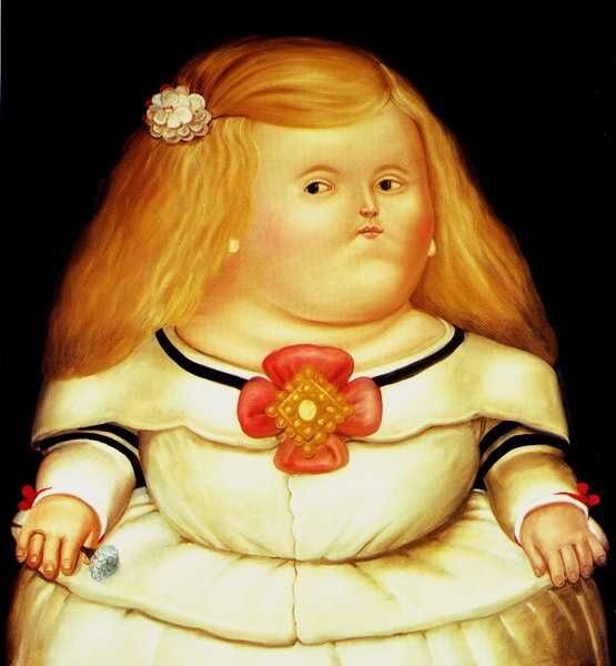 Пародия от Ботеро на картину Веласкеса "Менины"