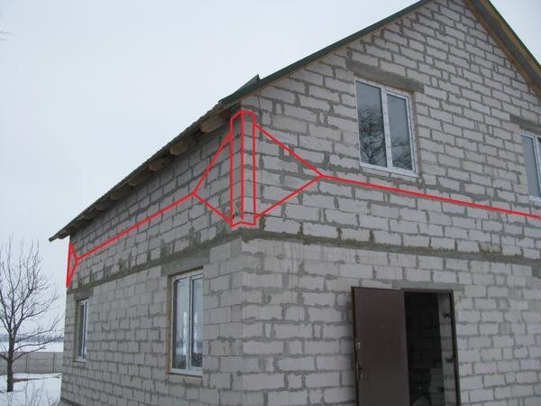 Трещины в стенах домов с мансардными крышами. Причина и совет для устранения