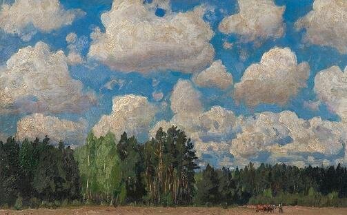 Фотография картины С. Жуковского "Опушка леса" (из свободных источников)