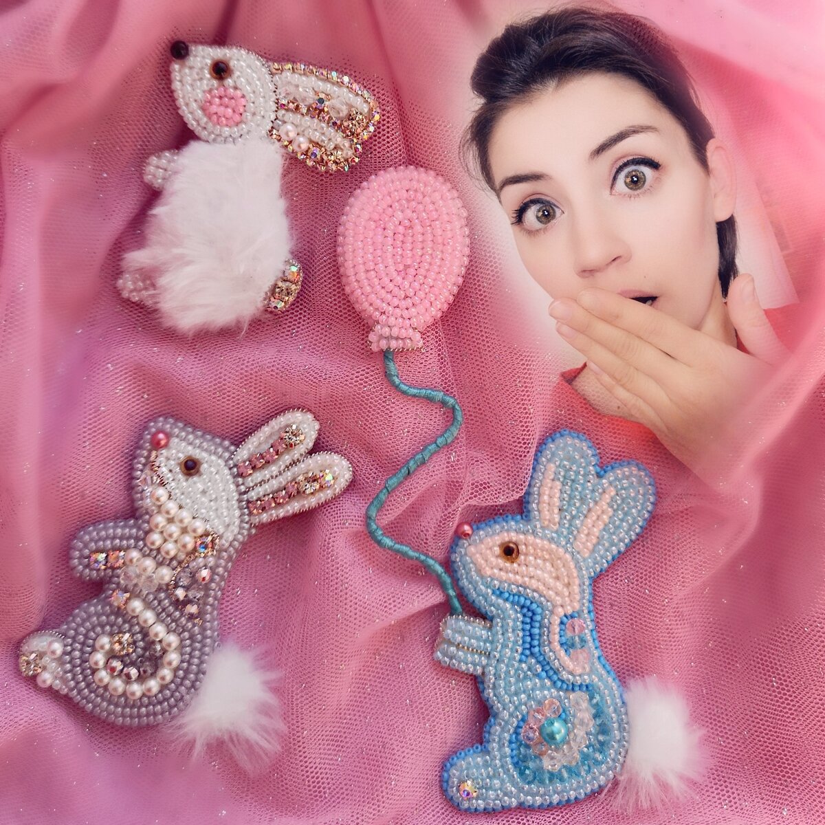 При вышивке голубого зайчика как раз и произошла ошибка