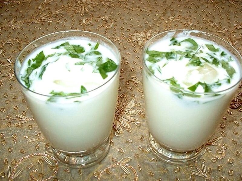 айран с зеленью