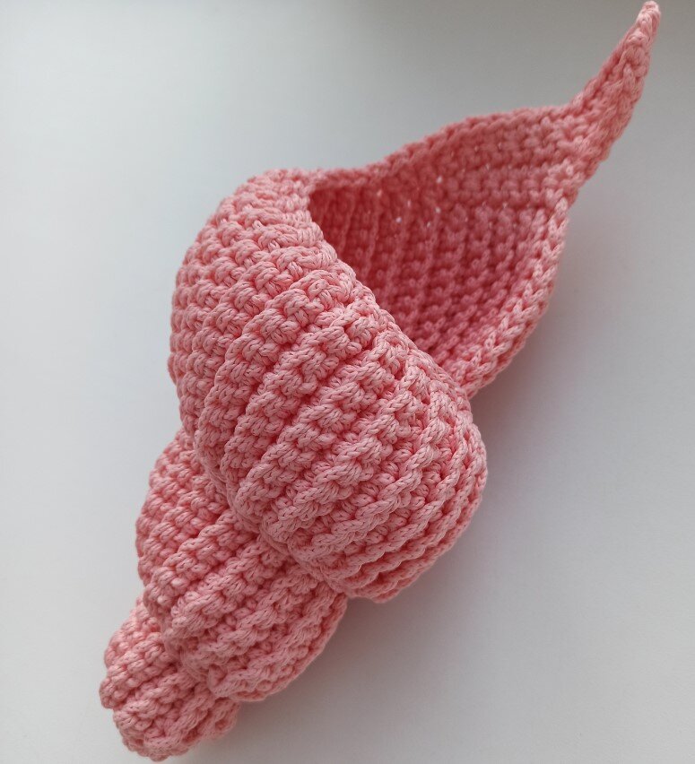 Ракушка из полиэфирного шнура 3 мм, личное фото