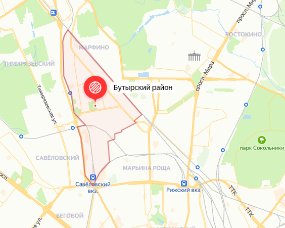 Гончаровский парк карта