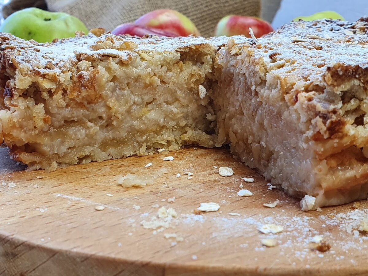 Посыпной пирог с яблоками рецепт с фото пошагово