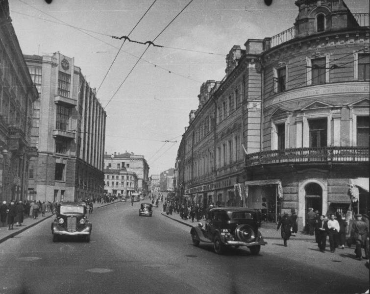 Московские улицы старые фото