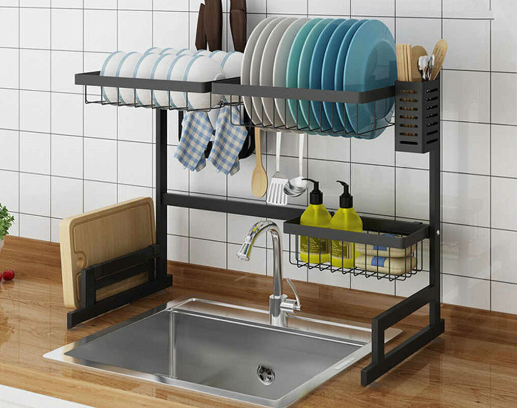 органайзер на кухне над мойкой