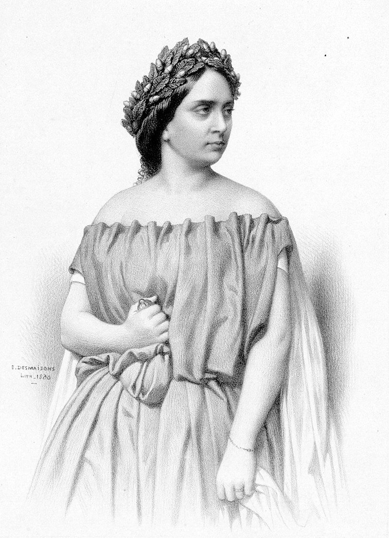 Итальянское оперное сопрано -  Эмма Ла Груа в роли Нормы в опере Беллини. Исполнила ее в Санкт Петербурге в 1859 году