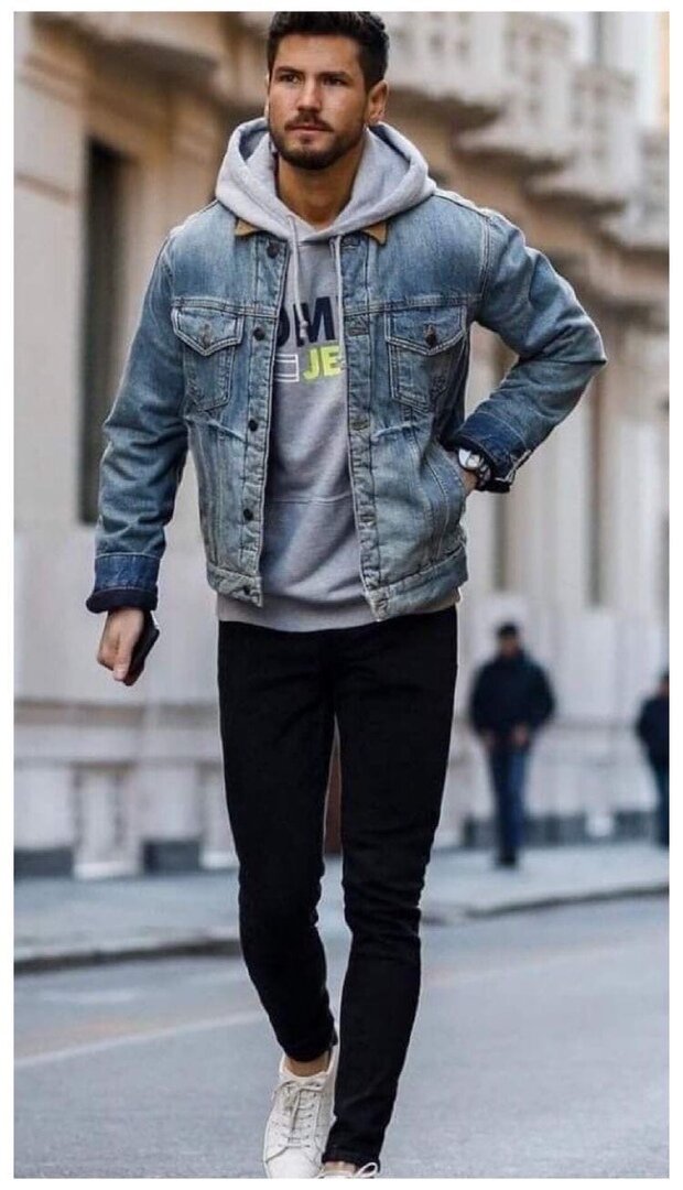 Mujskoy Style Jeans Jacket Style мужской