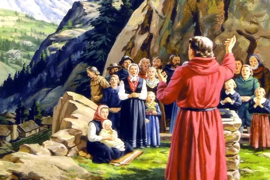 Кто-то из последователей Вальдо читает проповедь без папского на то дозволения