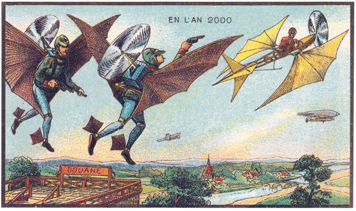 Полиция преследует преступника. Иллюстрация (здесь и далее): общественное достояние. 