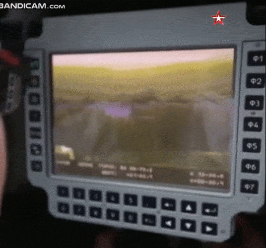 ЖК АРМ терминал СОУ комплекса 2С35 (GIF видео).