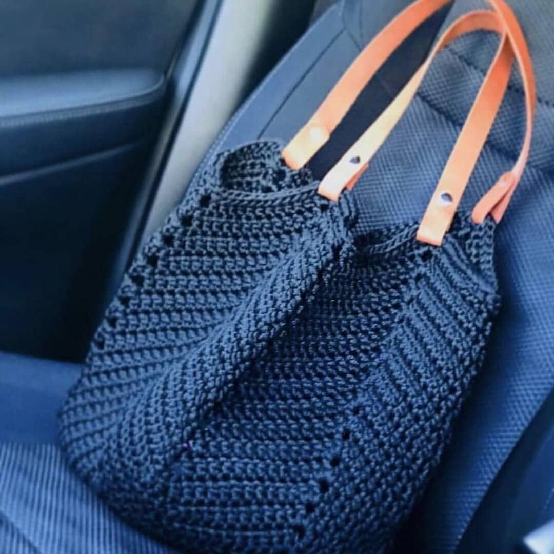 Сумочка вязаная из шнура