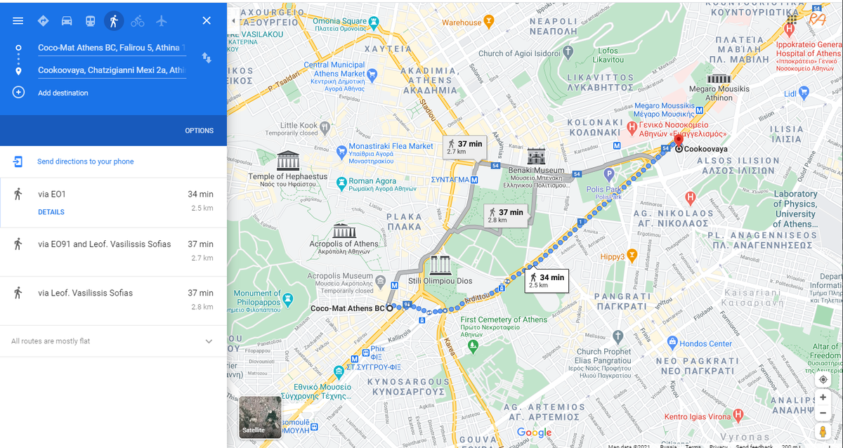 Coco-mat Athens BC to Cookoovaya 