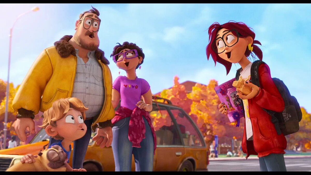 Ура! Отличный день для Кэти Митчелл — девочки-подростка, снимающей глупые ролики на ютуб со своей собакой: её приняли в киношколу! Но есть проблемы: папа, который, конечно, сам по себе очень классный и позитивный, но всё же очень несносный, не даёт ей встретиться с новыми друзьями, потому что, видите ли, «давайте в последний раз проведём все вместе время и проедем через всю страну на машине». Кэти нравится и чудаковатая мама, и одержимый динозаврами брат, но всё это так не вовремя и раздражающе… Однако все эти проблемы меркнут на фоне того, что началось восстание машин, а сами Митчеллы по чистой случайности оказались последними людьми на земле.