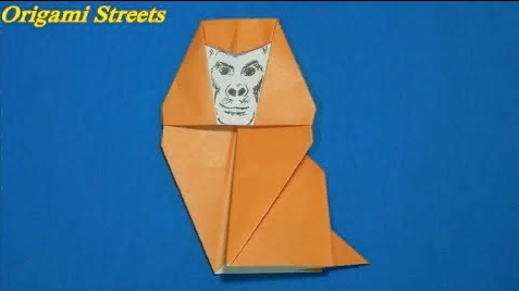 Как Сделать Символ 2016. Оригами Обезьянка из Бумаги Своими Руками. DIY Origami Monkey