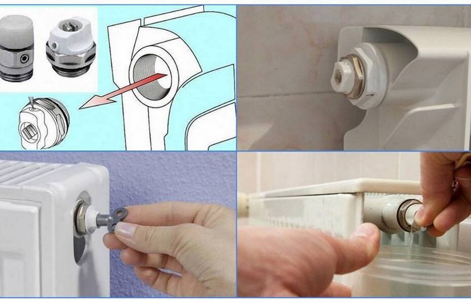 Спускной клапан и процесс восстановления теплоотдачи радиатора