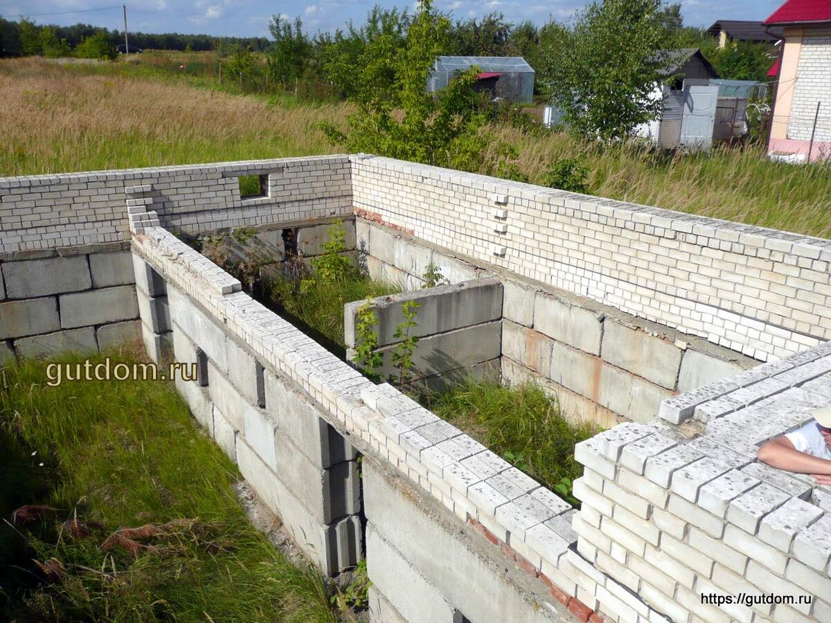 Фундамент дома с подвалом под ключ.