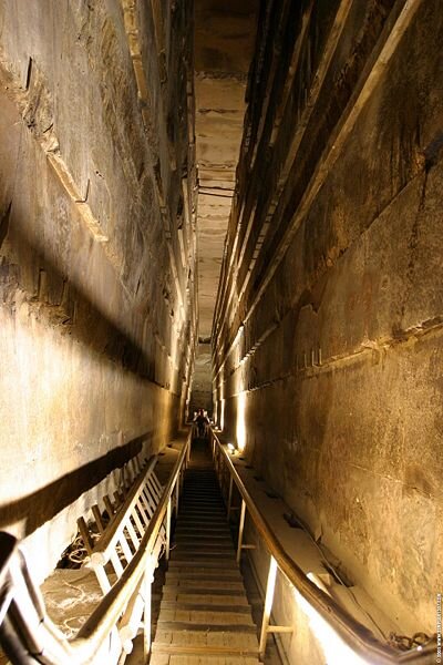 Фото из открытых источников. Коридор Великой Пирамиды