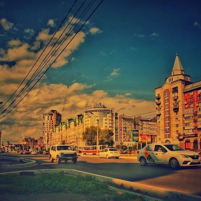 Омск перед закатом....фото из ВКОНТАКТЕ...