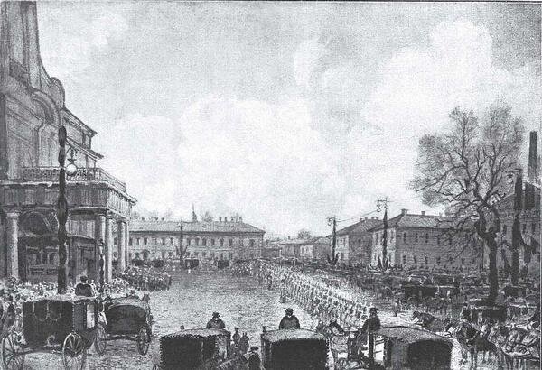 Похороны императора Александра III. Изображение из книги Марины Логуновой "Печальные ритуалы Российской империи"