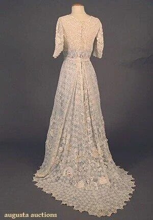 Irish Crochet tea gown 1915 - 1939 