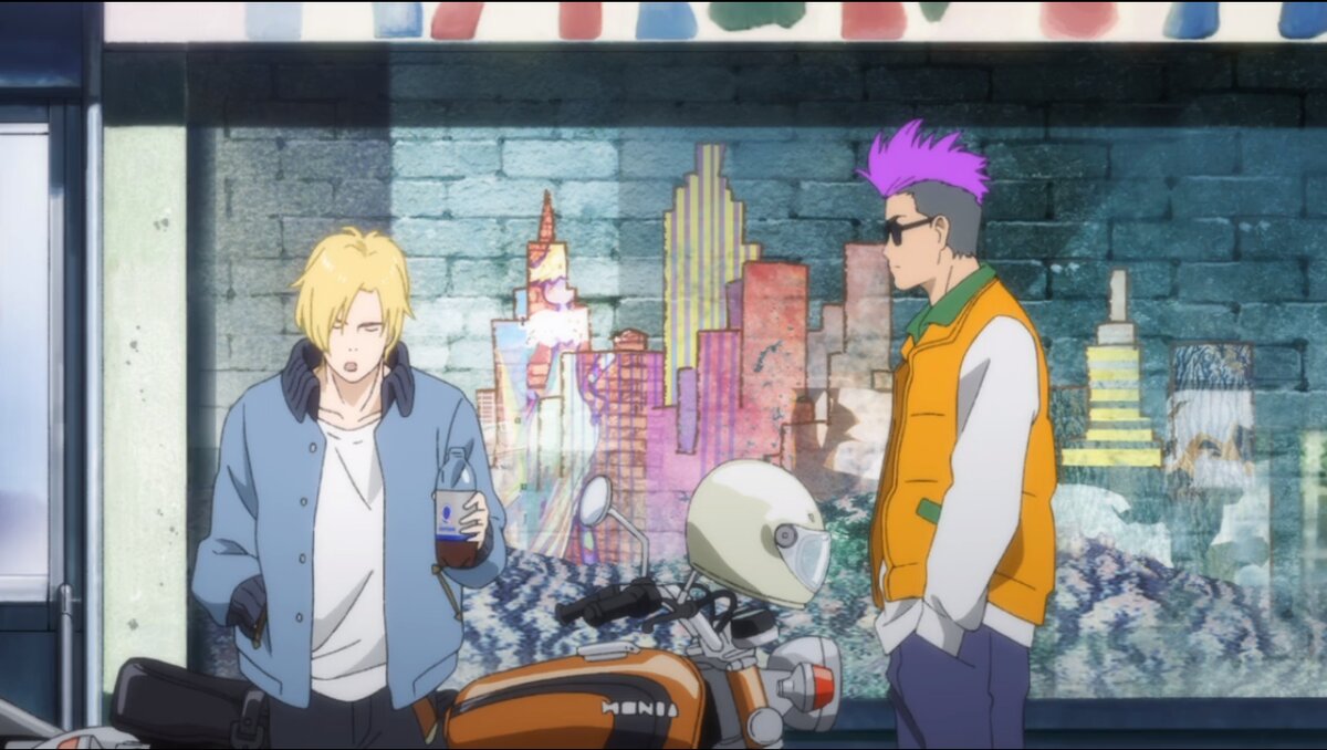 Эш и Шортер. Скриншот из аниме