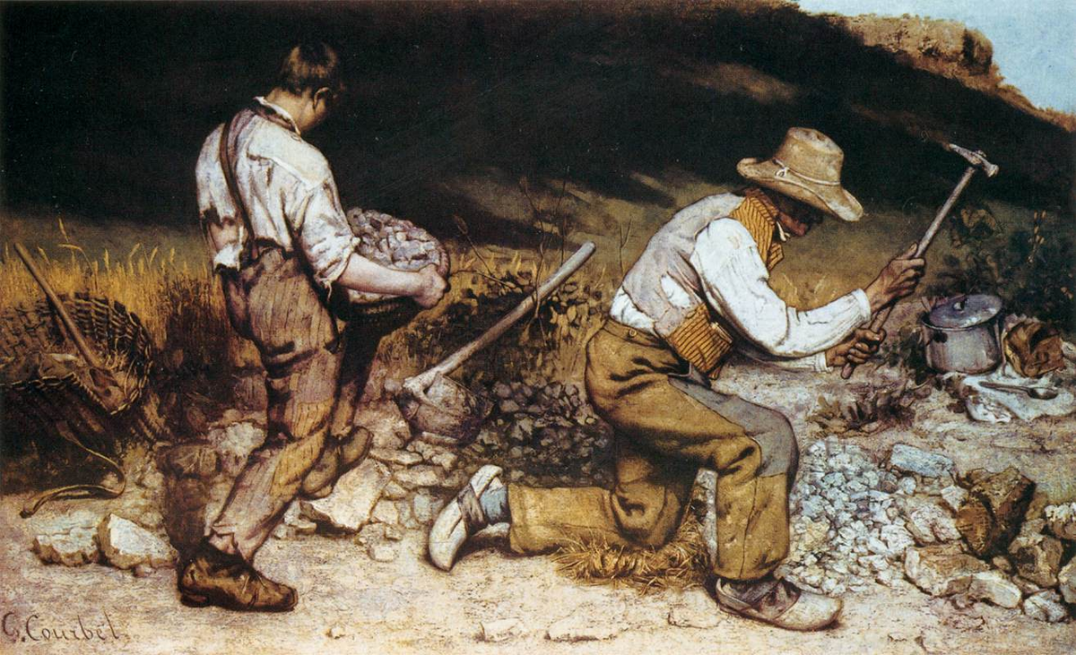 Гюстав Курбе. «Дробильщики камня». 1849