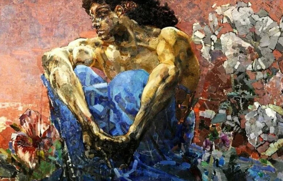 Михаил Врубель "Демон сидящий" 