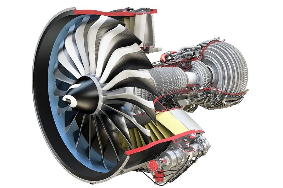 Двигатель CFM International LEAP-1A в разрезе