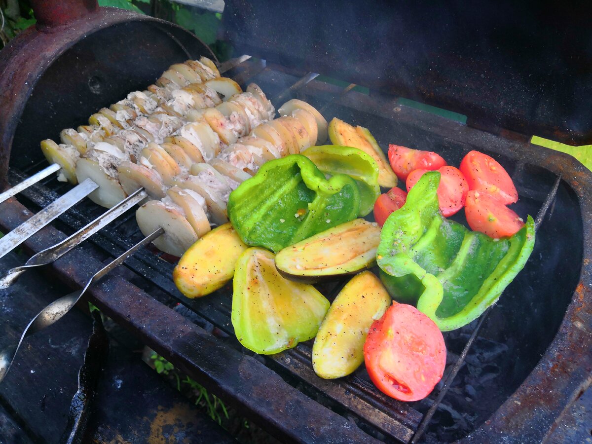 Как приготовить овощи на мангале на решетке рецепт с фото пошагово