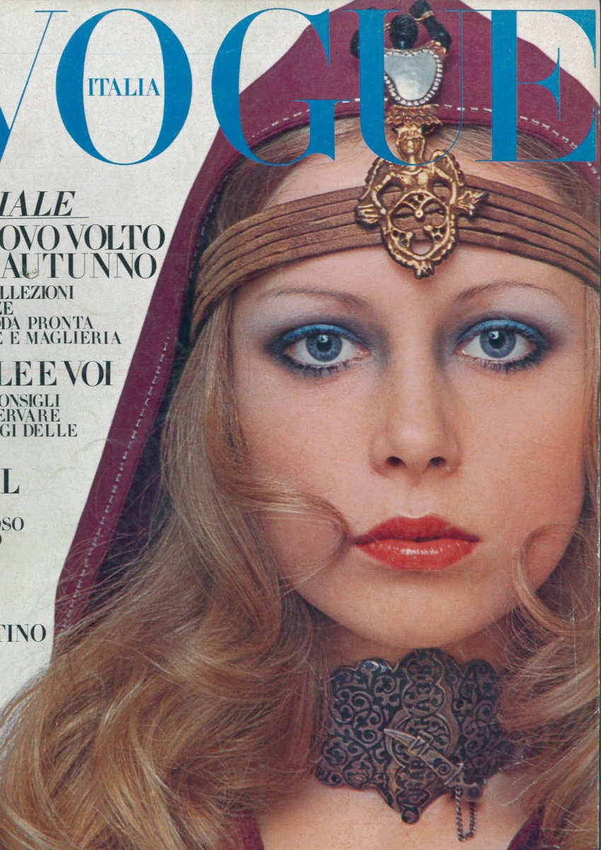 Патти Бойд на обложке Vogue Italia, август 1969
