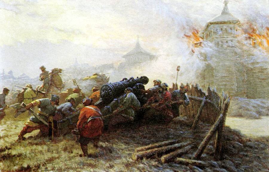 О решающей роли артиллерии при взятии Казани говорится во многих источниках.