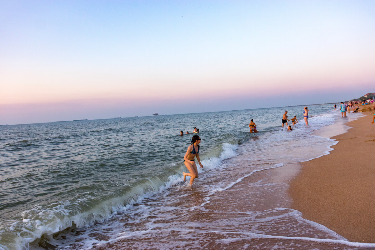 Азовское море с голубицкая