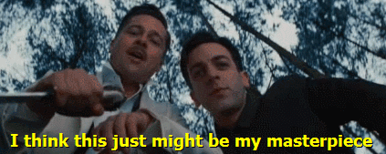 "Ютович, вы за мир?" Тогда солдат отвечает: да. А в конце кивает словам Альдо о том, что фашистский символ на лбу Ланды — настоящий шедевр. 