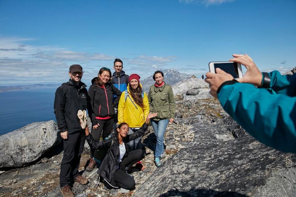 TourRadar's Sama Abdi in Greenland. PHOTO COURTESY OF JONATHAN POZNIAK