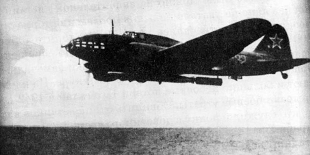 Ил-4 с торпедным вооружением над Балтикой, 1942 год