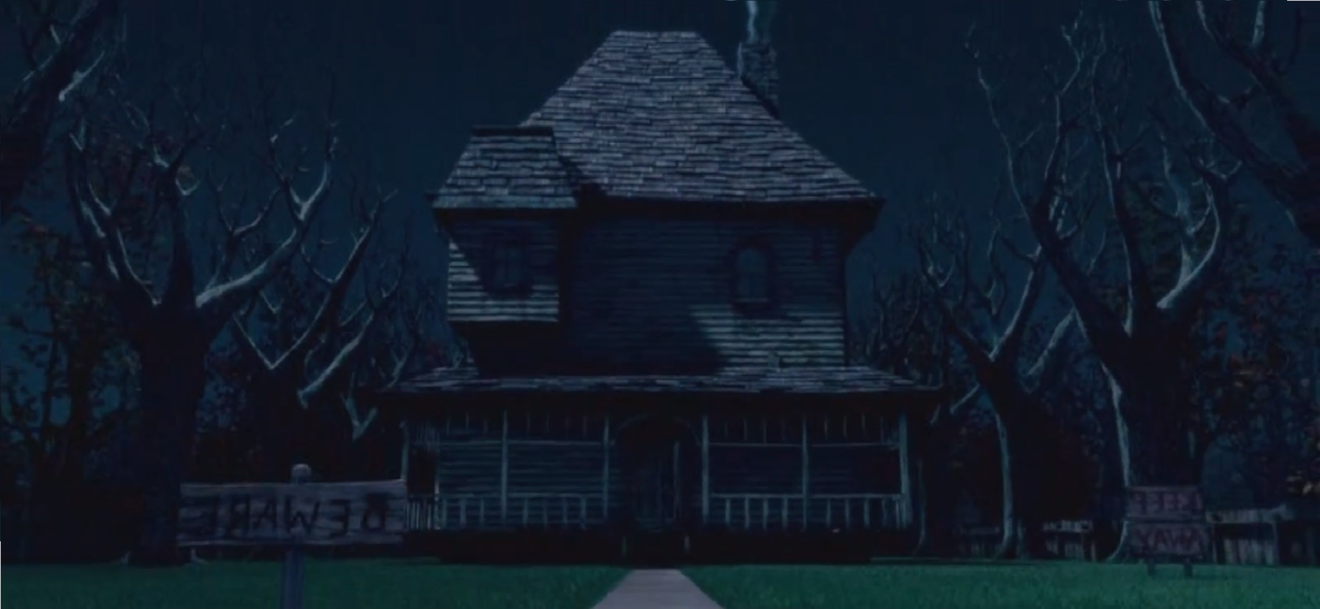 Архитектура как у дома Бейтсов из фильма "Психо".