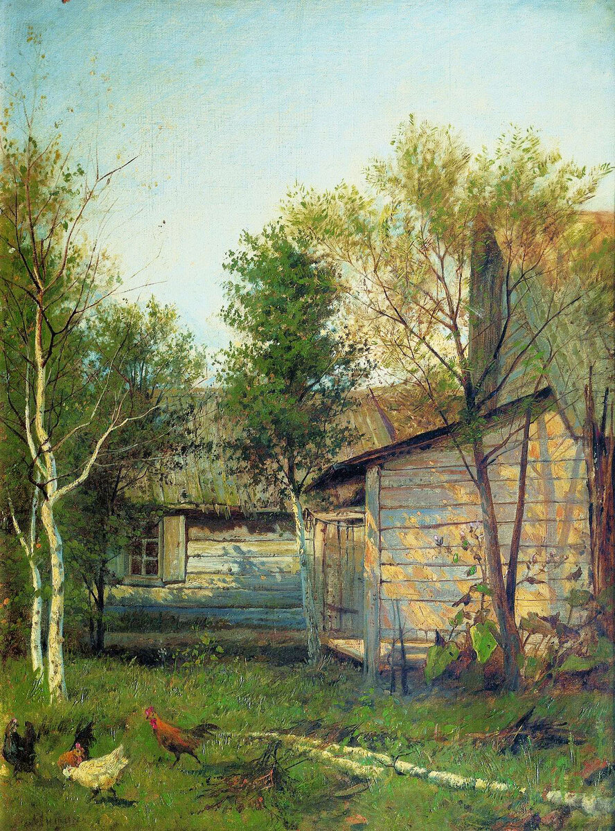 И. Левитан. 'Солнечный день. Весна" (1876-1877)