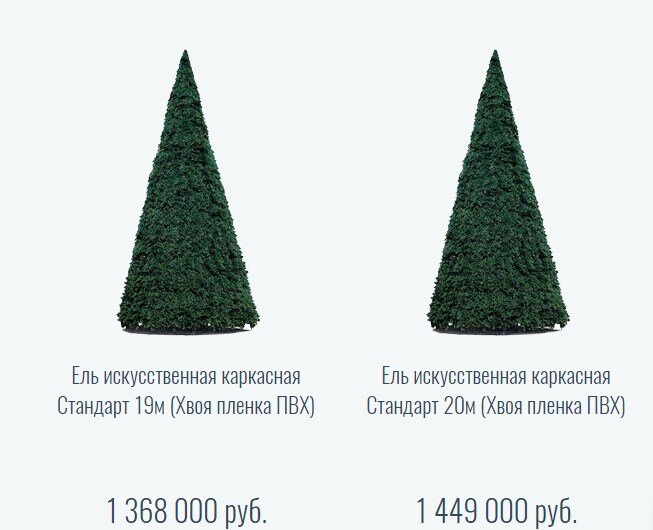 Елки  20 метровые 