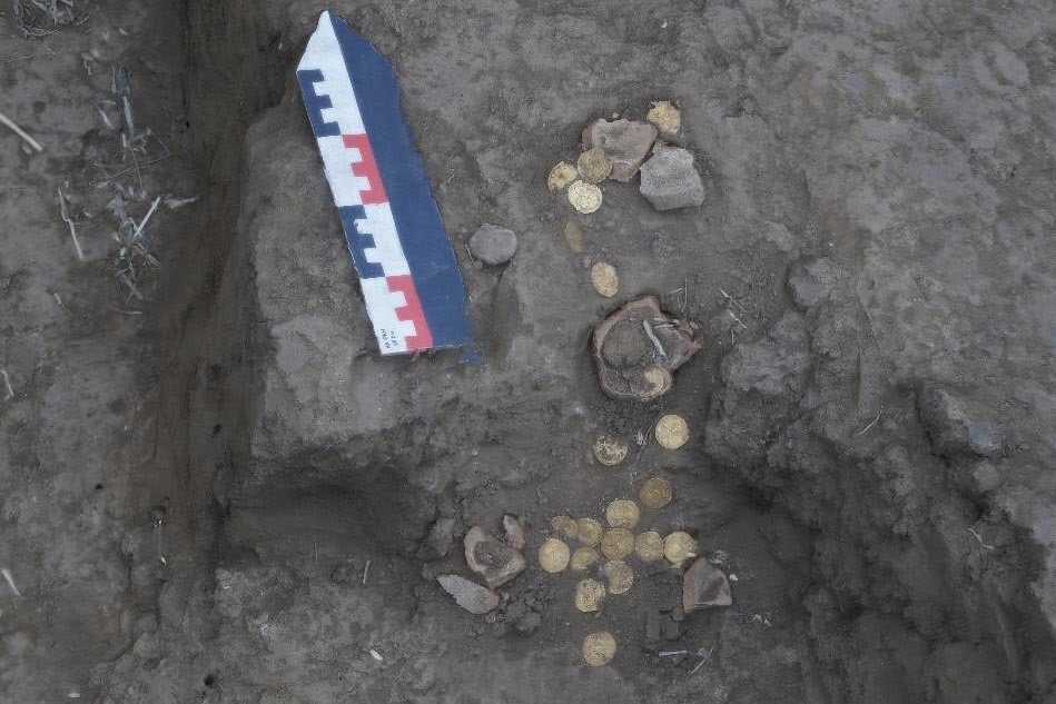 Клад на месте находки. Темрюкский район Краснодарского края, 2019 год