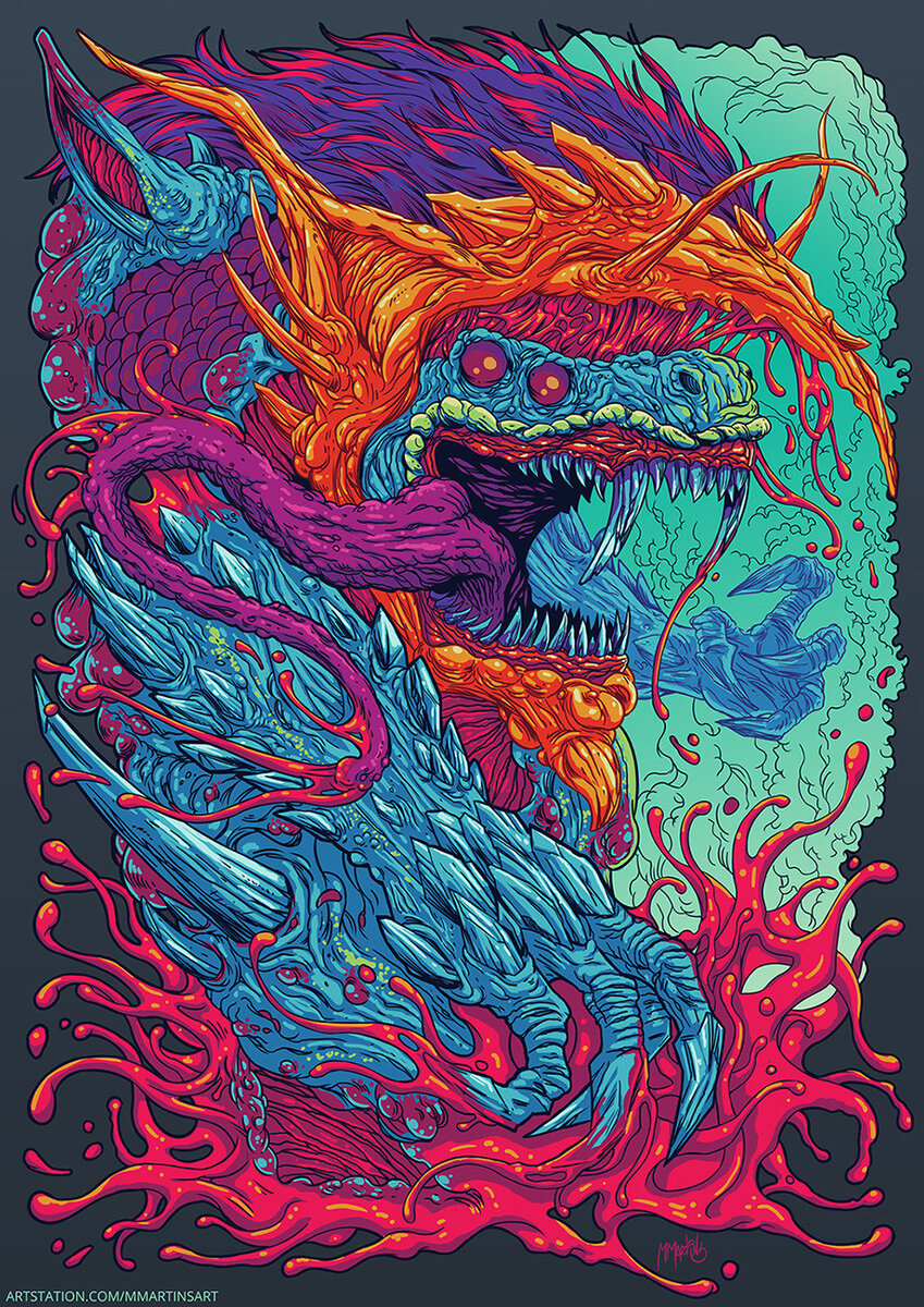 Интересные рисунки в стиле Hyper beast.             -2