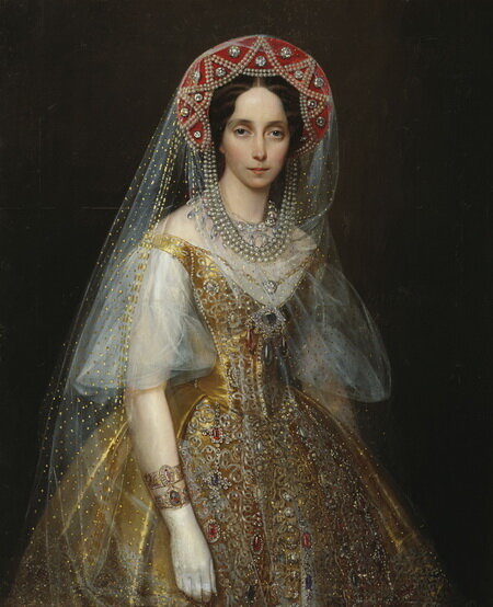 Императрица Мария Александровна в русском платье, 1857г, И.К. Макаров