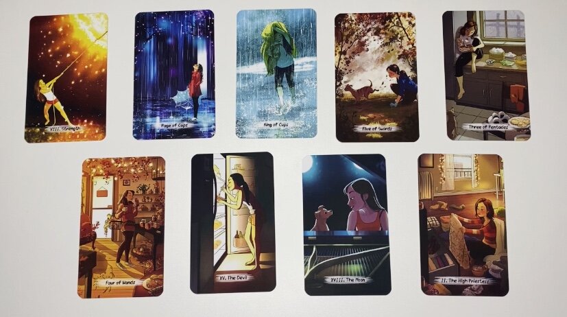 Онлайн гадание на картах таро: Что идёт в вашу жизнь. Один из вариантов. Фото автора 