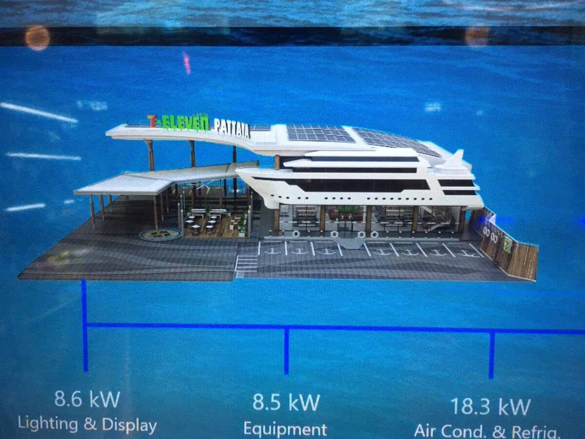 Специально для своих читателей сходил и сфотографировал уникальный 7-Элевен в Паттайе. Фотографии внутри и снаружи. Имеется парковка и зарядка для электрокаров-2