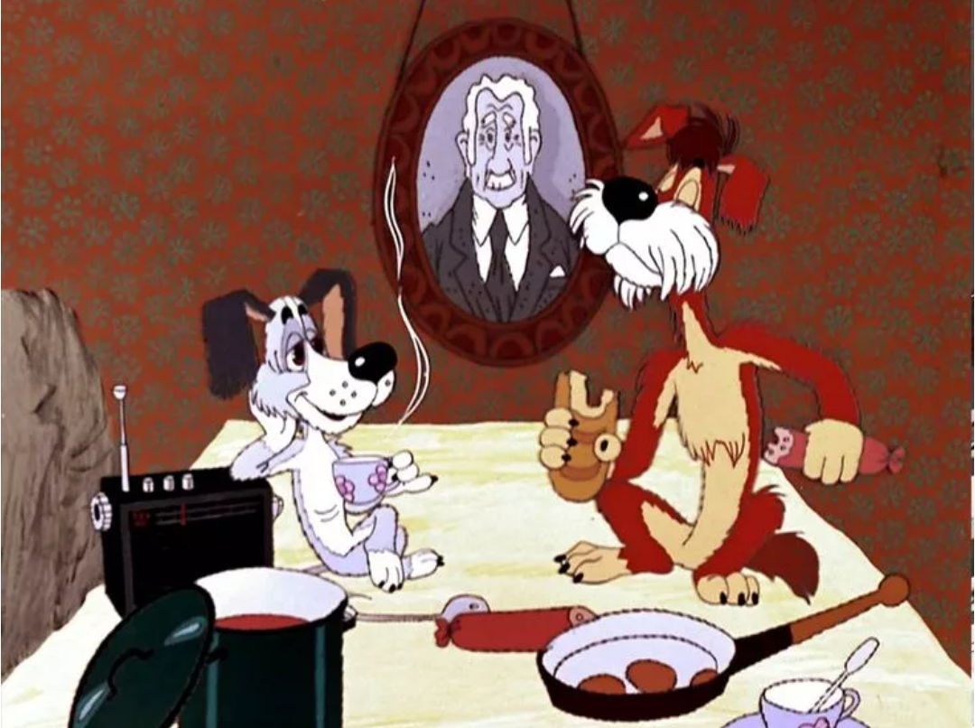 Пока хозяин ушел по делам, пёс Барбос и его друг Шарик решили хорошенько отдохнуть одни дома...