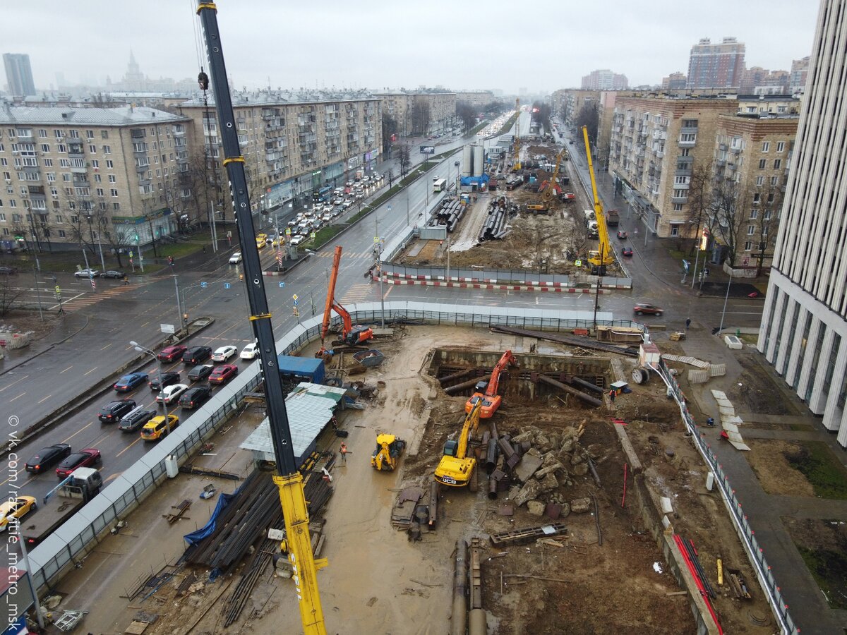 Для чего перекопали Ленинский проспект? | Развитие Метрополитена в Москве |  Дзен