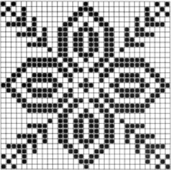 Колоски и цветок. Совсем несложно и симпатично.