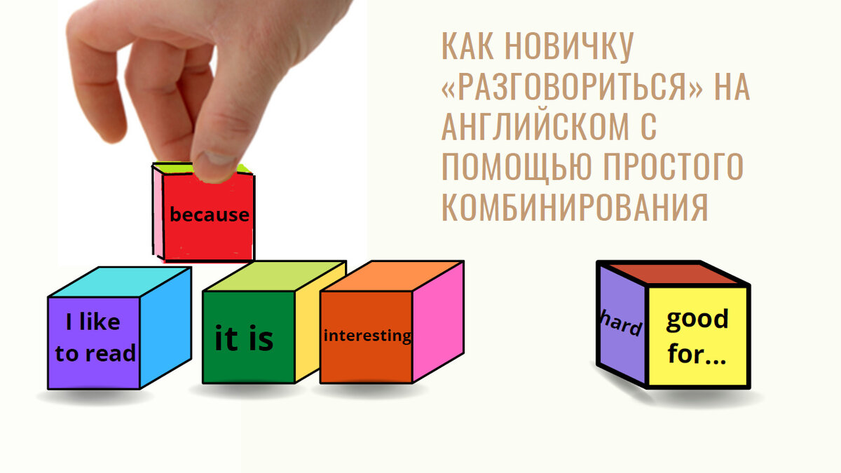 Как новичку «разговориться» на английском с помощью простого комбинирования  | Мой любимый английский | Дзен