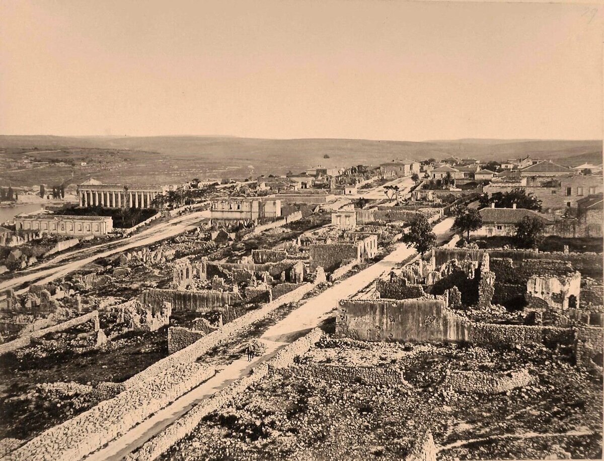 Разрушенный Севастополь 1855